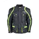 Lange Herren Motorsportjacke W-TEC NF-2205 - schwarz-grün - schwarz-grün
