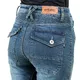 W-TEC Bolftyna Damen Motorradjeans - blau-schwarz