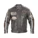 W-TEC Buffalo Cracker Herren-Leder-Motorradjacke - brown-grau - brown-grau