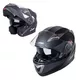 W-TEC YM-925 Klapphelm - Pure Matt Black - Matt Black-Bronze