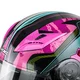 W-TEC Pezzon Magenta aufklappbarer Motorradhelm