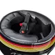 Motoradhelm W-TEC Cruder Bismar - schwarz-rot-gelb