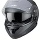 W-TEC Yorkroad Solider Motorradhelm - Black Grey Matt