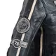 W-TEC Makso Herren Lederjacke - schwarz mit Patches