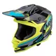 Motoradhelm W-TEC V321 - Mitternachtsfeuer - Fluo-Mondlicht