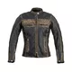 W-TEC Kusniqua Leder Motorradjacke - vintage schwarz