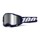Motocross-Brille 100% Accuri 2 Mirror - Mifflin tmavě modrá, zrcadlové plexi - Mifflin tmavě modrá, zrcadlové plexi