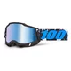 Motocross-Brille 100% Accuri 2 Mirror - Mifflin tmavě modrá, zrcadlové plexi - Callisto černá, zrcadlové plexi