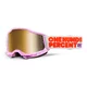 Motocross-Brille 100% Accuri 2 Mirror - Mifflin tmavě modrá, zrcadlové plexi - Hundreds růžová, zrcadlové plexi
