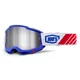 Motocross-Brille 100% Accuri 2 Mirror - Mifflin tmavě modrá, zrcadlové plexi - Kolby modrá, zrcadlové plexi