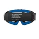 Alpinestars Vision Mirror Jugend Motocrossbrille für Kinder - Corp černá, zrcadlové stříbrné plexi