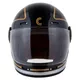 Cassida Fiber Jawa Sport Motorradhelm Schwarz/Silber/Gold - S(55-56)