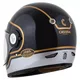 Cassida Fiber Jawa Sport Motorradhelm Schwarz/Silber/Gold - S(55-56)