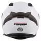 Motorradhelm Cassida Aero Solid weiß/schwarz