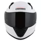 Motorradhelm Cassida Aero Solid weiß/schwarz