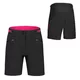 Lockere Radhose für Damen Etape Cat 2.0 - schwarz/ rosa
