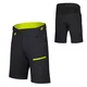Lockere Herren-Radhose Etape Freedom 3.0 - antracit - černá/limeta