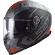 Moto Helm LS2 FF811 Vector II Splitter Matt Titanium Red
