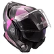 Flip-up Motorradhelm LS2 FF901 Advant X Ultra Grau Lila P/J