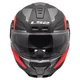 Klappbarer Motorradhelm LS2 FF902 Scope II Duria Schwarz Rot