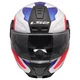 Klappbarer Motorradhelm LS2 FF902 Scope II Duria Weiß Blau Rot