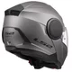 LS2 FF902 Scope II Solid Matt Titanium Motorradhelm zum Aufklappen