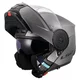 LS2 FF902 Scope II Solid Matt Titanium Motorradhelm zum Aufklappen