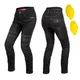 Damen-Moto-Jeans W-TEC Biterilla Eva Lady - schwarz - schwarz