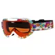 Kinderskibrille WORKER Miller mit Graphik - rot-schwarz-weiß mit Grafik