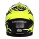 Cassida Cross Cup Two Motocross Helm - orange hivis/weiss/schwarz/grau