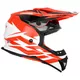 Cassida Cross Cup Two Motocross Helm - orange hivis/weiss/schwarz/grau
