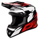 Cassida Cross Cup Two Motocross Helm - orange hivis/weiss/schwarz/grau - rot/weiss/schwarz