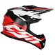 Cassida Cross Cup Two Motocross Helm - orange hivis/weiss/schwarz/grau