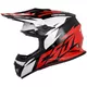 Cassida Cross Cup Two Motocross Helm - orange hivis/weiss/schwarz/grau