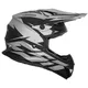 Cassida Cross Cup Two Motocross Helm - orange hivis/weiss/schwarz/grau