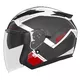 Motorradhelm NOX N129 Triom weiß-rot