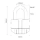 Kettenschloss Oxford Big Boss Alarm 120 cm