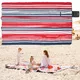 Picknickdecke inSPORTline Livetino 300x200 cm - klidný oceán - ibišková noc