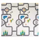 Faltbare Kindermatte inSPORTline Michlino 150x180x1,2 cm - Safari/Silnice