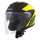 Cassida Jet Tech Corso Motorradhelm - schwarz matt/gelb hi-vis - schwarz matt/gelb hi-vis