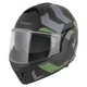 Cassida MultiFlip Korp P/J Klapp-Motorradhelm - schwarz matt/gelb hivis/grau - černá matná/zelená/šedá
