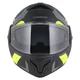 Cassida MultiFlip Korp P/J Klapp-Motorradhelm - schwarz matt/gelb hivis/grau