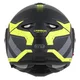 Cassida MultiFlip Korp P/J Klapp-Motorradhelm - schwarz matt/gelb hivis/grau