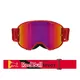 Motocross-Brille RedBull Spect Strive Panovision, rot matt, lila Spiegelplexi