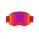 Motocross-Brille RedBull Spect Strive Panovision, rot matt, lila Spiegelplexi
