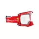 Motocross-Schutzbrille RedBull Spect Strive, rot matt, klares Plexiglas