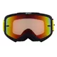 RedBull Spect Evan Motocrossbrille, schwarz matt, rot verspiegeltes Plexiglas