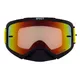 RedBull Spect Evan Motocrossbrille, schwarz matt, rot verspiegeltes Plexiglas