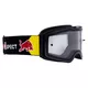 Motocross-Schutzbrille RedBull Spect Torp, schwarz, klares Plexiglas