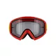 Motocross-Schutzbrille RedBull Spect Whip, rot, klares Plexiglas